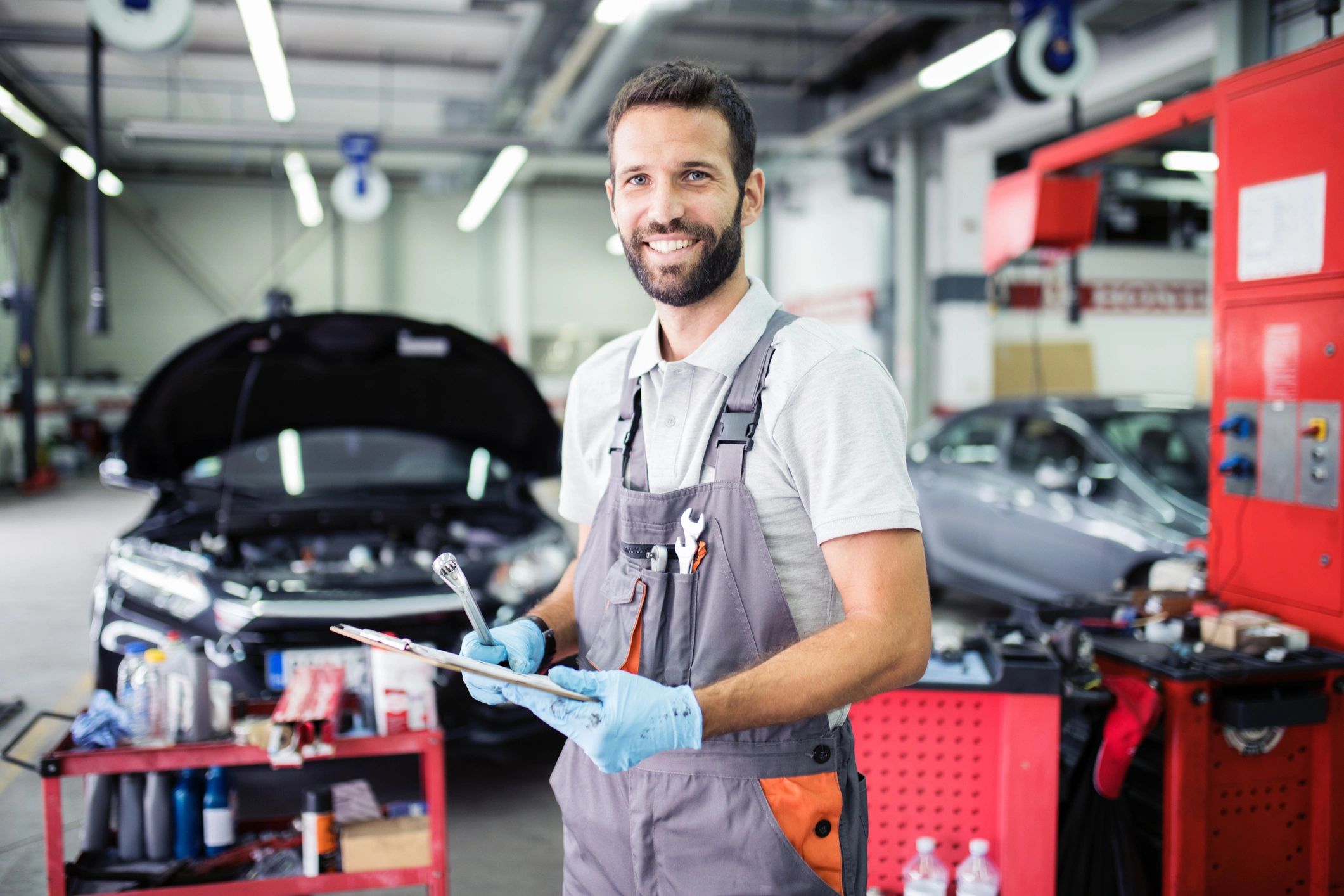 Before and after auto body repair